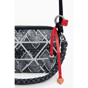 Sac bandoleira em denim zigzag senhora Desigual image-4