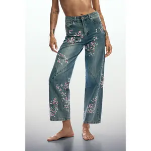 Dames Straight jeans Desigual Flower Japanese image-1