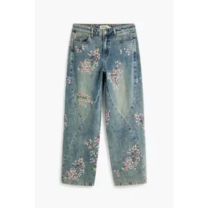 Dames Straight jeans Desigual Flower Japanese image-5
