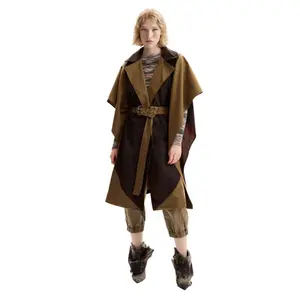 Knyttet middelalder poncho dame Desigual image-1