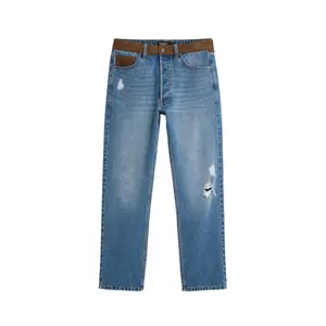 Double Waist Straight Jeans Desigual Black