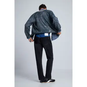 Double Waist Straight Jeans Desigual Black image-3