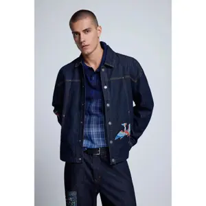 Veste en jean imprimé Desigual Japan image-1