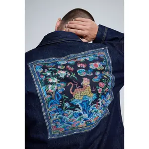 Veste en jean imprimé Desigual Japan image-2