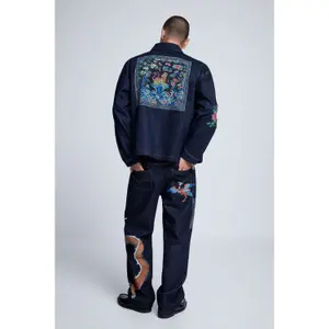 Veste en jean imprimé Desigual Japan image-3