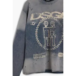 T-shirt lavé diesel manches longues Desigual image-2