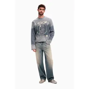 T-shirt lavé diesel manches longues Desigual image-1