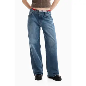 Loose women's jeans Desigual Belt image-2