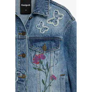 Jeansjacke Damen Desigual Butterfly image-3