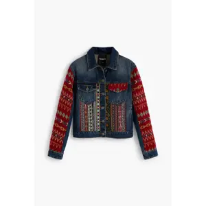 Jeansjacka för kvinnor Desigual Etnica