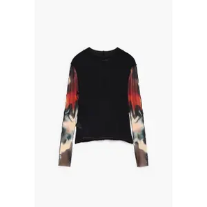 T-shirt de manga comprida feminina Desigual image-2