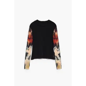T-shirt de manga comprida feminina Desigual