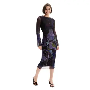 Kleid Rundhalsausschnitt Damen Desigual image-1