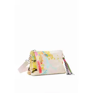 Bolsa de ombro média, pintura feminina Desigual image-0