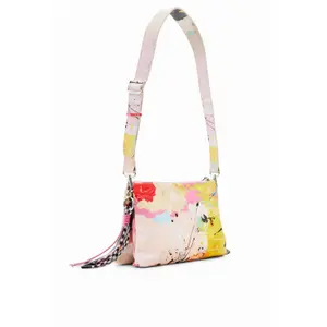 Bolsa de ombro média, pintura feminina Desigual image-1