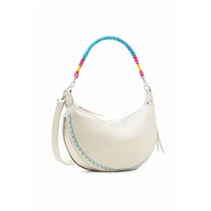 Sac à bandoulière moyen broderies femme Desigual image-0