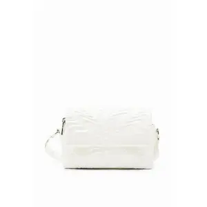 Bolso pequeño iridiscente logotipos mujer Desigual image-0