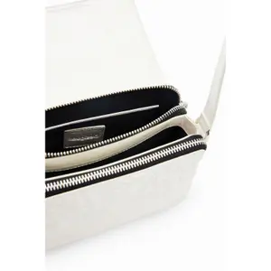 Bolso pequeño iridiscente logotipos mujer Desigual image-4