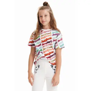 Girl's 3d logo t-shirt Desigual image-0