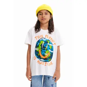 Oversized T-shirt Desigual Planet image-0