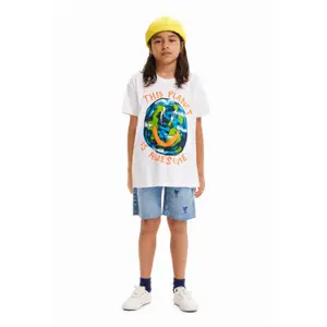 Oversized T-shirt Desigual Planet image-3