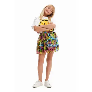 Girl's T-shirt Desigual Courtes Smiley® image-3