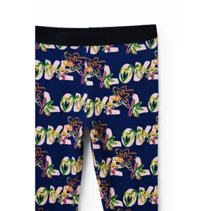 Legging flowers love girl Desigual image-3