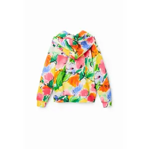 Mädchen-Sweatshirt mit Kapuze und Blumen in Oversize-Optik Desigual image-0