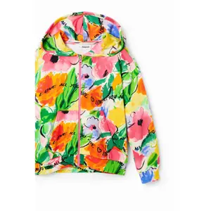 Mädchen-Sweatshirt mit Kapuze und Blumen in Oversize-Optik Desigual image-3