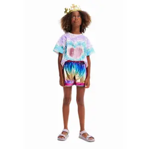 Girl's T-shirt Desigual Hippie image-3