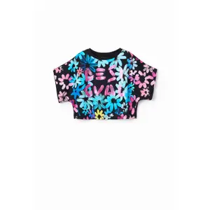 T-shirt court fleurs fille Desigual image-0