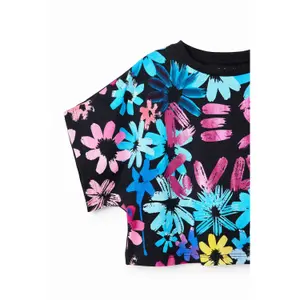 T-shirt court fleurs fille Desigual image-2