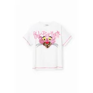 Sequined t-shirt girl Desigual Panthère Rose image-4
