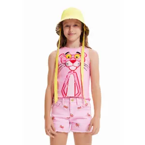 Girl's tank top Desigual Pink Panther Love image-0