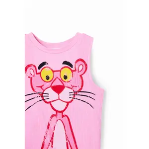 Girl's tank top Desigual Pink Panther Love image-2
