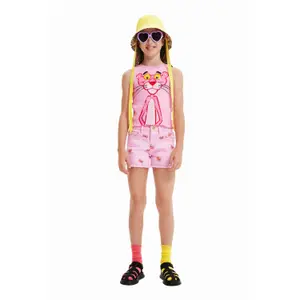 Girl's tank top Desigual Pink Panther Love image-3