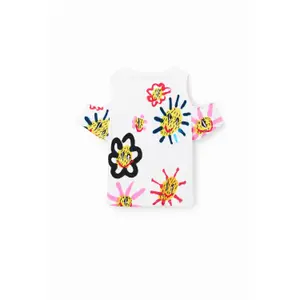 Girl's T-shirt Desigual Flowers image-1