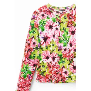 Girl's long-sleeved floral T-shirt Desigual image-2