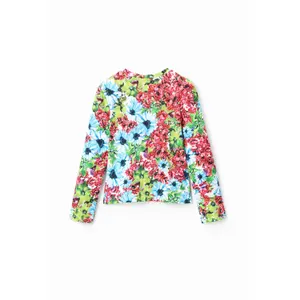 Girl's long-sleeved floral T-shirt Desigual image-1