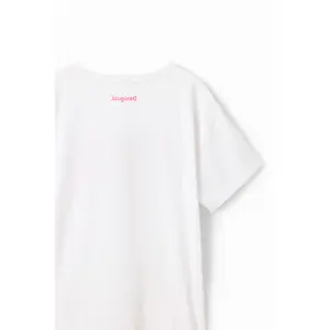 Girl's glitter heart t-shirt Desigual image-3