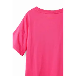 Girl's glitter heart t-shirt Desigual image-3