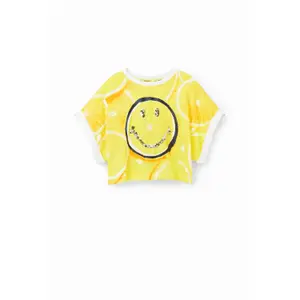 Girl's T-shirt Desigual Smiley Limon image-4