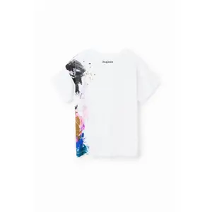 Girl's T-shirt Desigual Mickey Splash image-1