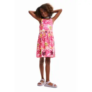 Short dress watercolor flowers girl Desigual image-1