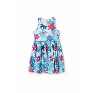 Short dress watercolor flowers girl Desigual image-0