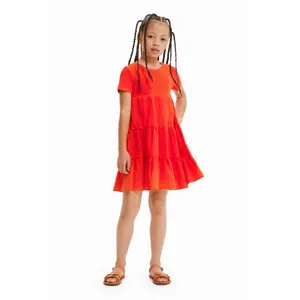 Robe combinée broderie suisse fille Desigual image-1