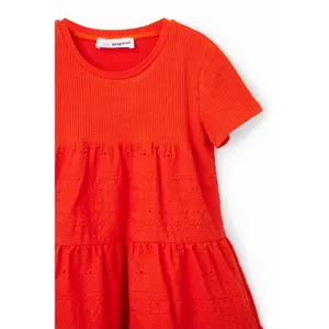 Robe combinée broderie suisse fille Desigual image-2