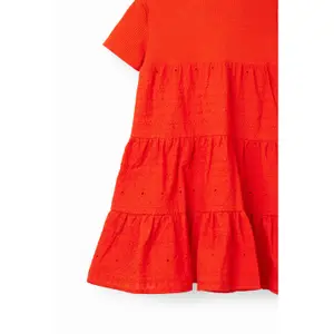 Robe combinée broderie suisse fille Desigual image-3