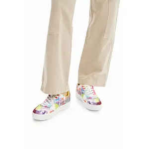 Plateau-Sneakers für Damen Desigual Patchwork image-4