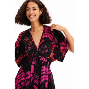 Tropisk tunikaklänning för kvinnor Desigual image-3